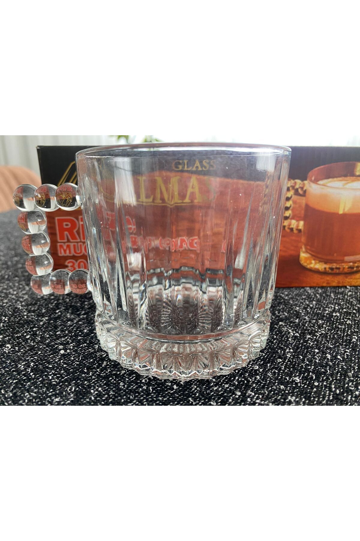 Ayaz züccaciye Elmas Glass Kulplu Bardak 6'LI Kulplu Bardak