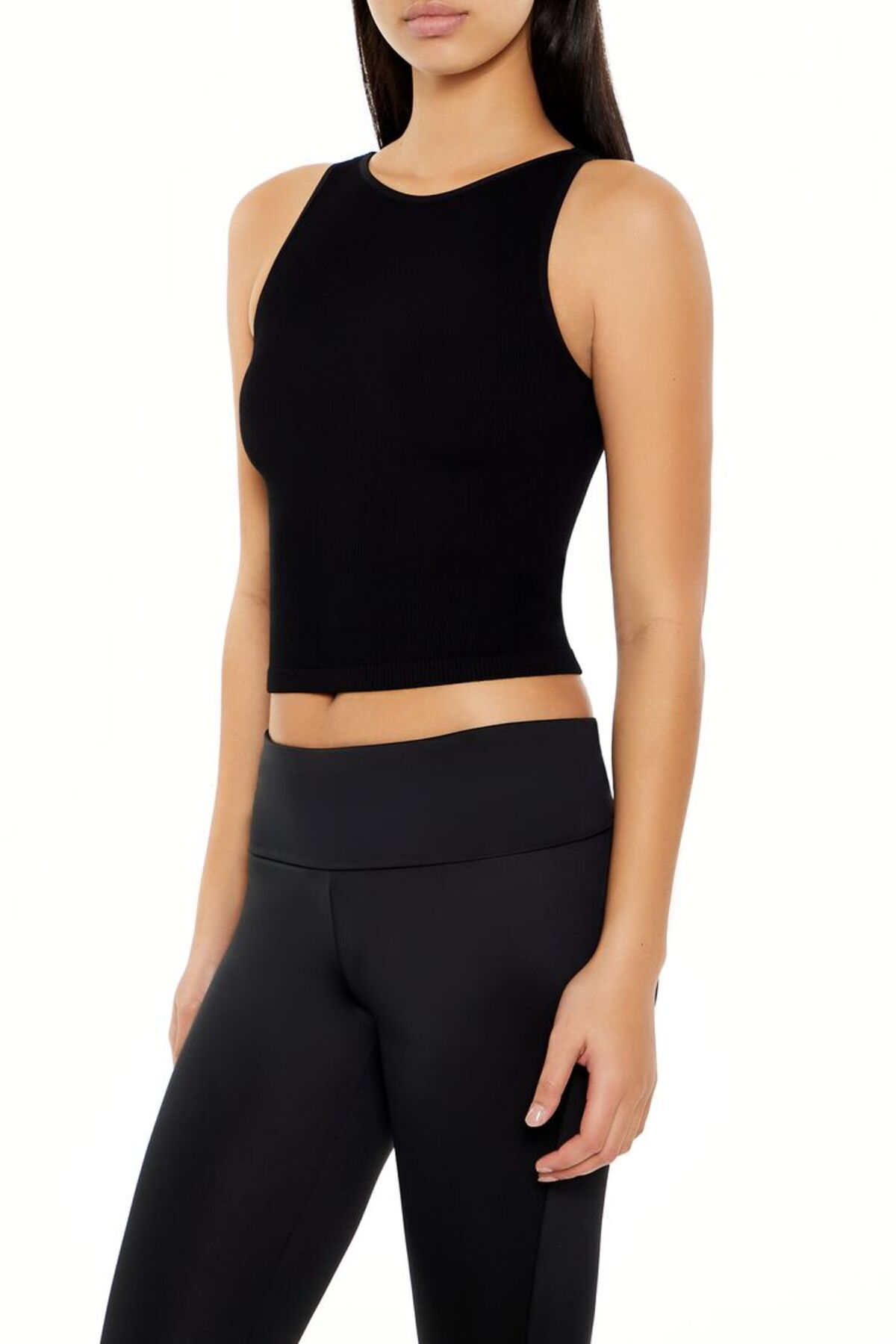 Forever 21 Dikişsiz Crop Kolsuz Atlet