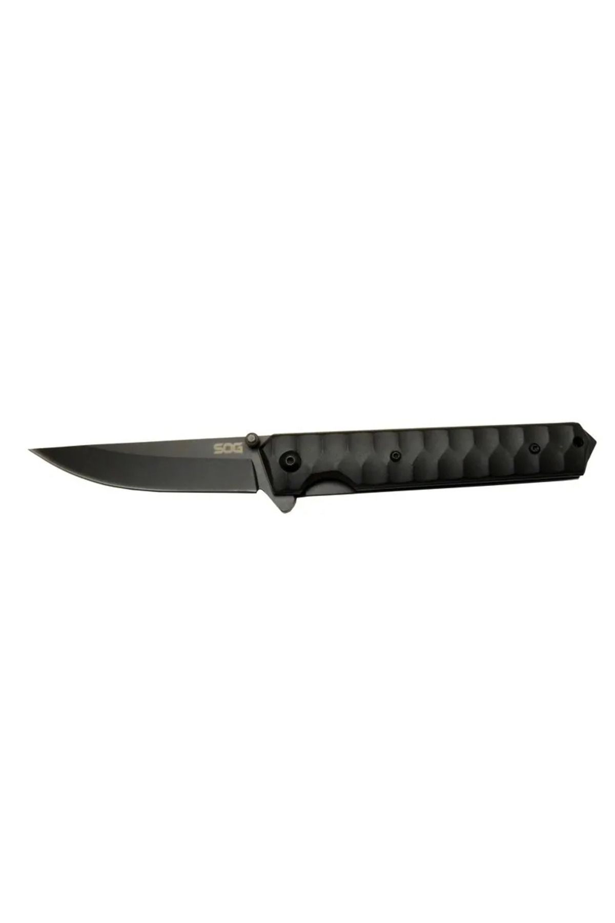 ETC Sog 4010 Bk Siyah Kamp Çakı 21cm - Yarı Otomatik Metal Sap Kılıflı Kemerlikli - ETC3011-9600