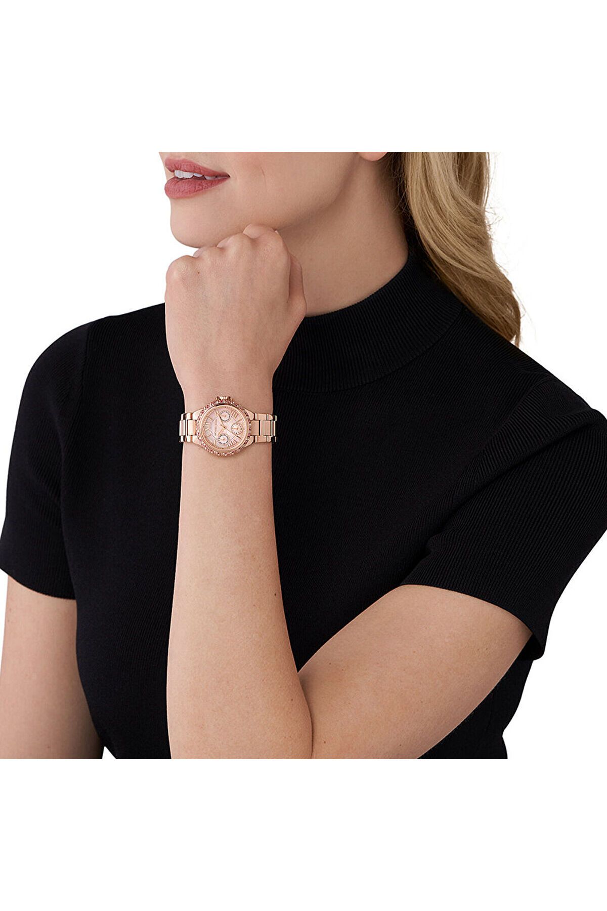 ساعت صورتی زنانه مچی MK7273 اورجینال Michael Kors