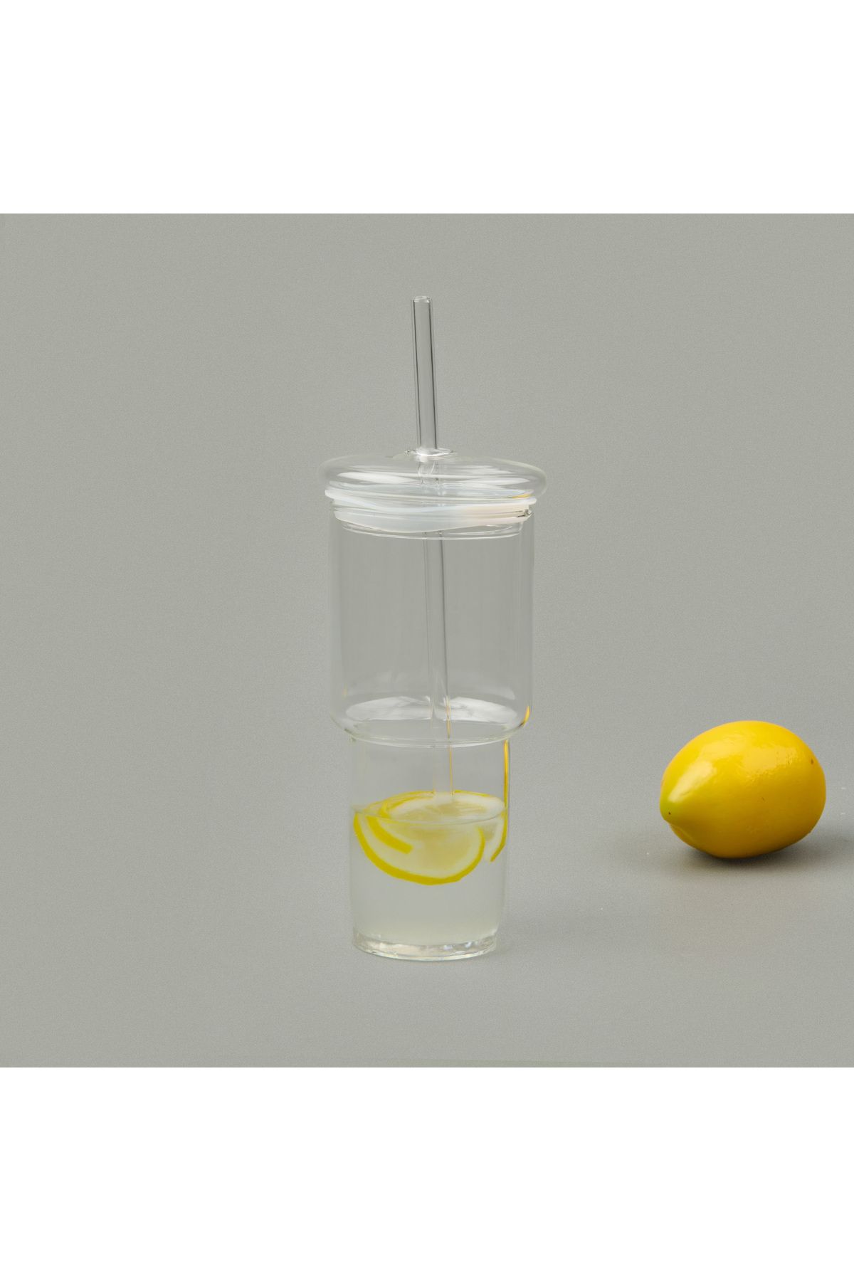 Paçi Cam Pipetli Bardak - Şeffaf - 1 lt