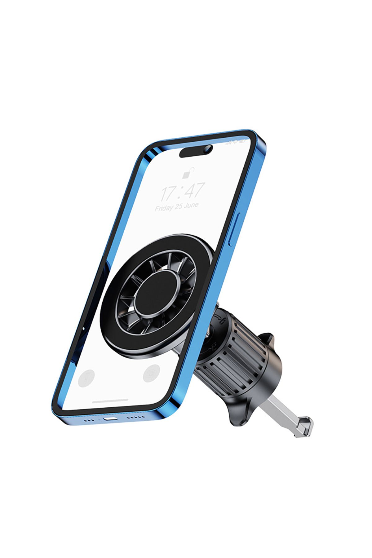 UnDePlus Araç içi Telefon Tutucu Magnetik 360 Derece Oynar Başlıklı Havalandırma Çengel Takma Tasarım YC-19