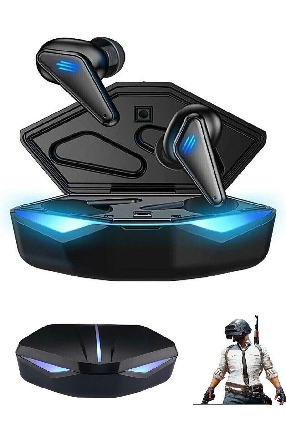 Ayaz World K-55 True Kablosuz Oyuncu Kulaklığı Işıklı Kulakiçi Bluetooth Kulaklık 5.0 - AYZ6903-1376