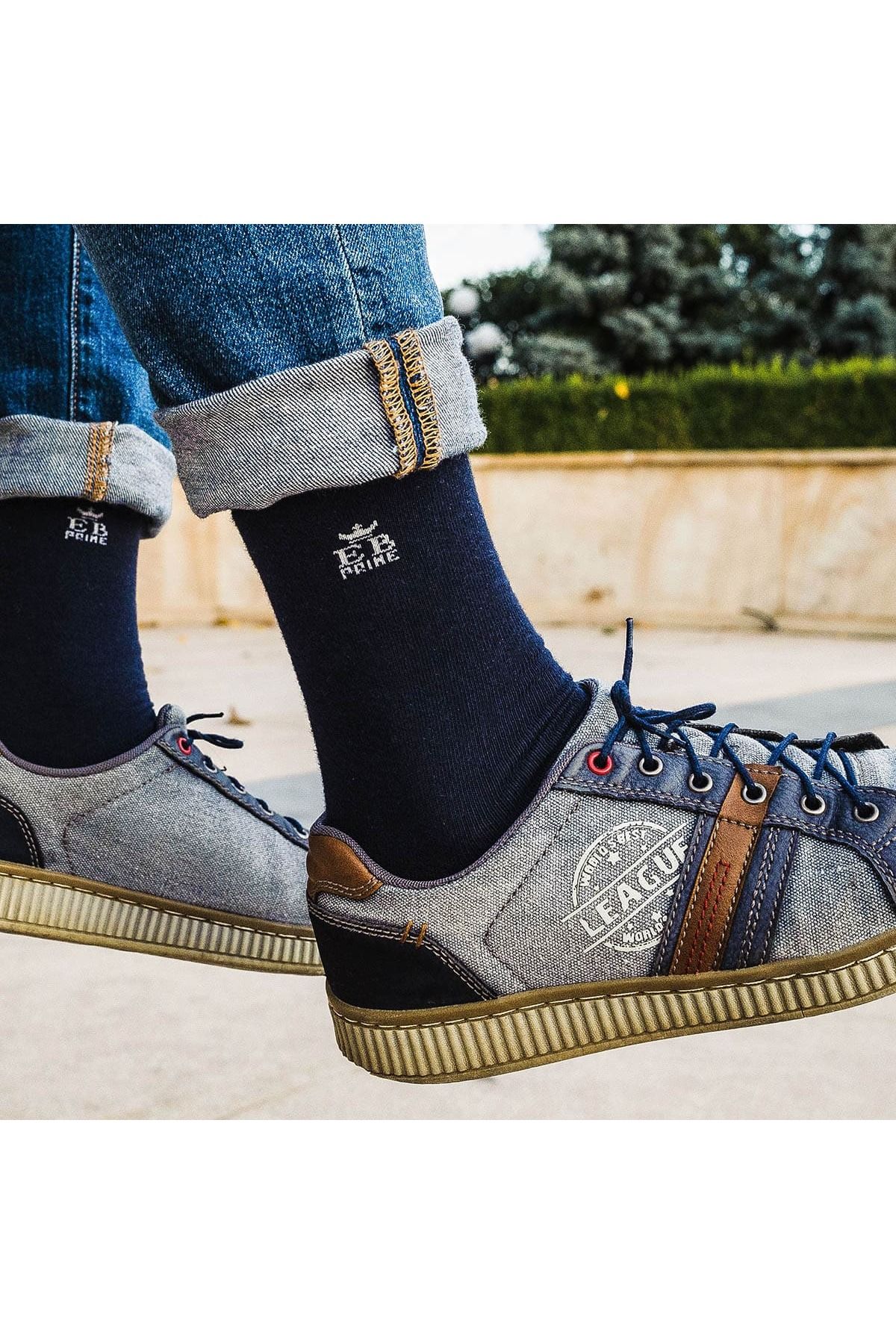 EB Prime-Classic Socks | Box "Monthly Reserve" No. 8 | 12 per | 6xGrey, 6xBlue | Sizes 35-46 3