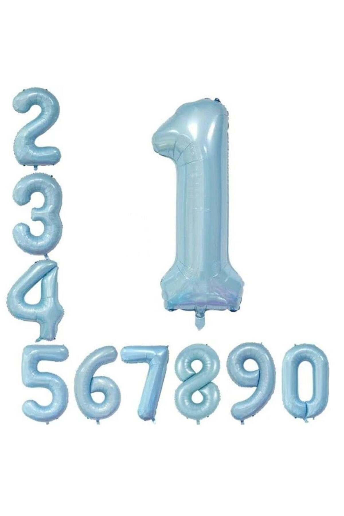 KBK MARKET 75 cm Mavi Folyo Rakam Balon