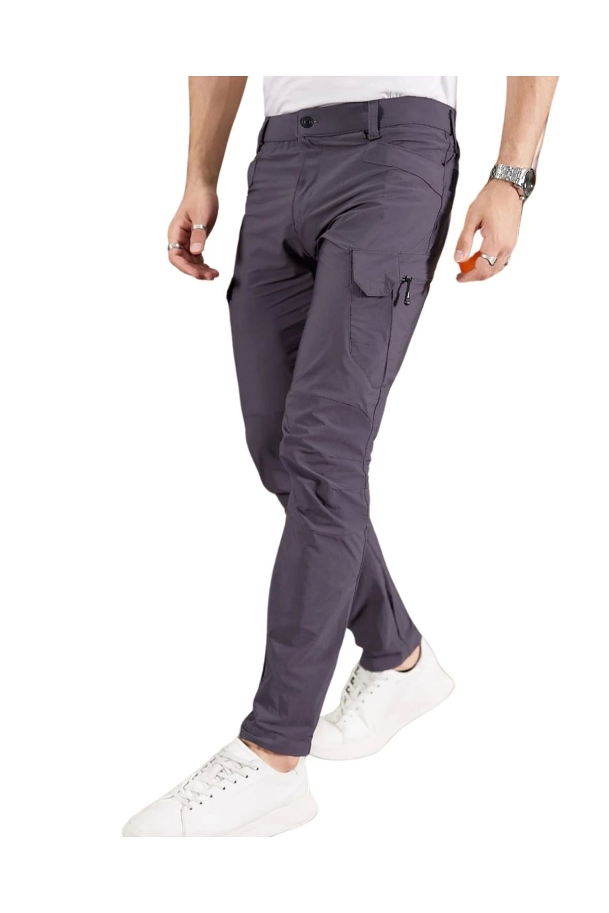 Bast10 Likralı Yazlık Çok Cepli Unisex Kadın Erkek Taktik Pantolon