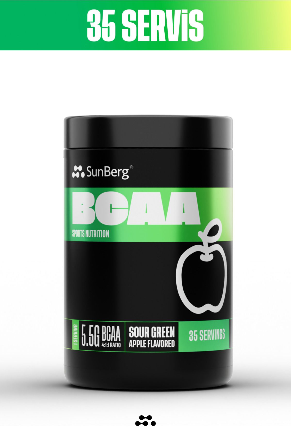 SunBerg BCAA I Yeşil Elma 300 G - 35 Servis