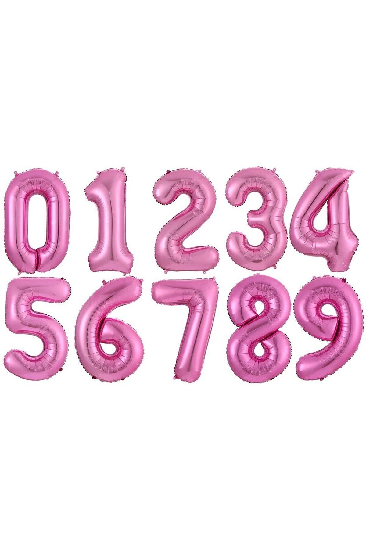KBK MARKET 75 cm Pembe Folyo Rakam Balon