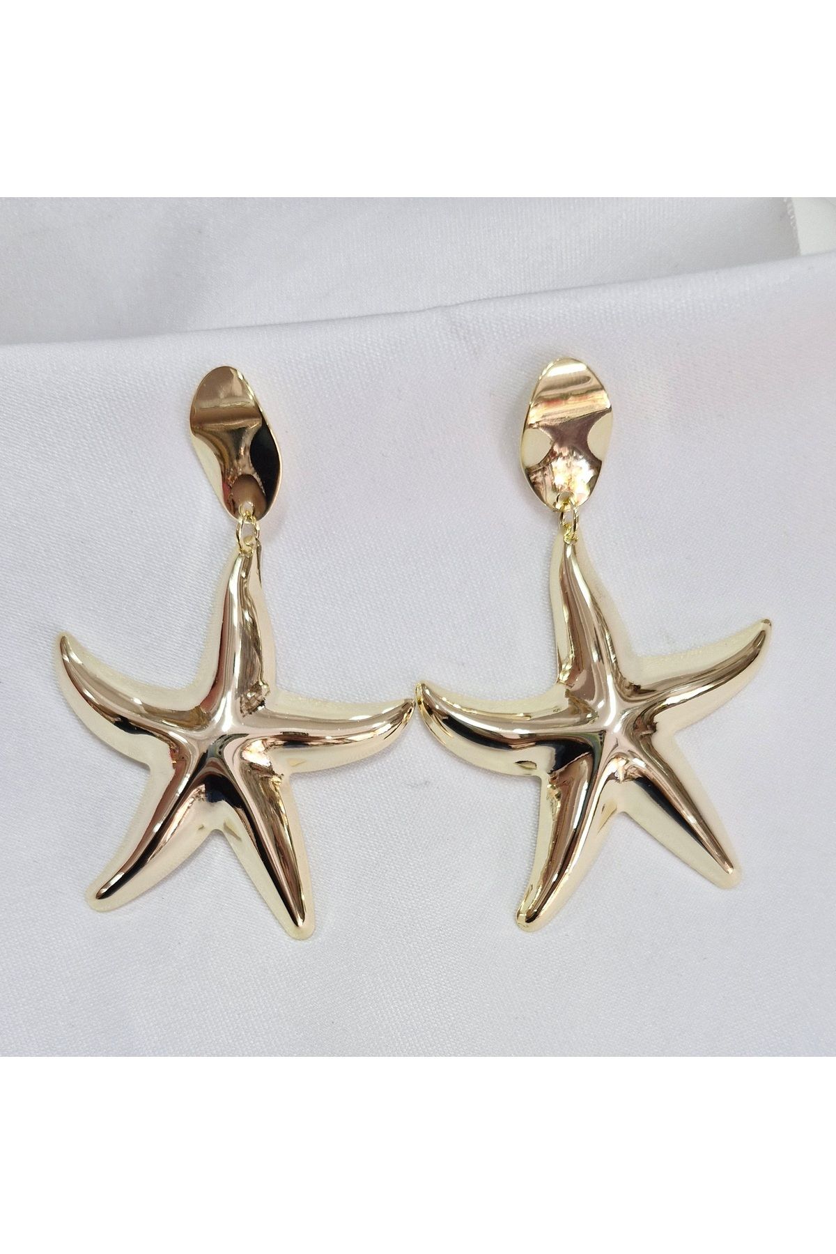 Home Kadın Starım Gold" Deniz Yıldızı Küpe