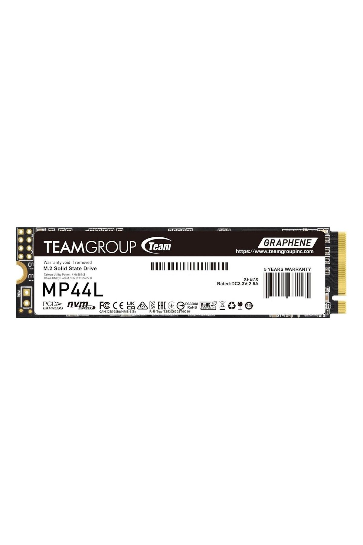 TEAM MP44L TM8FPK001T0C101 1TB (5000/4500MB/s) M.2 2280 PCIe 4.0 NVMe SSD