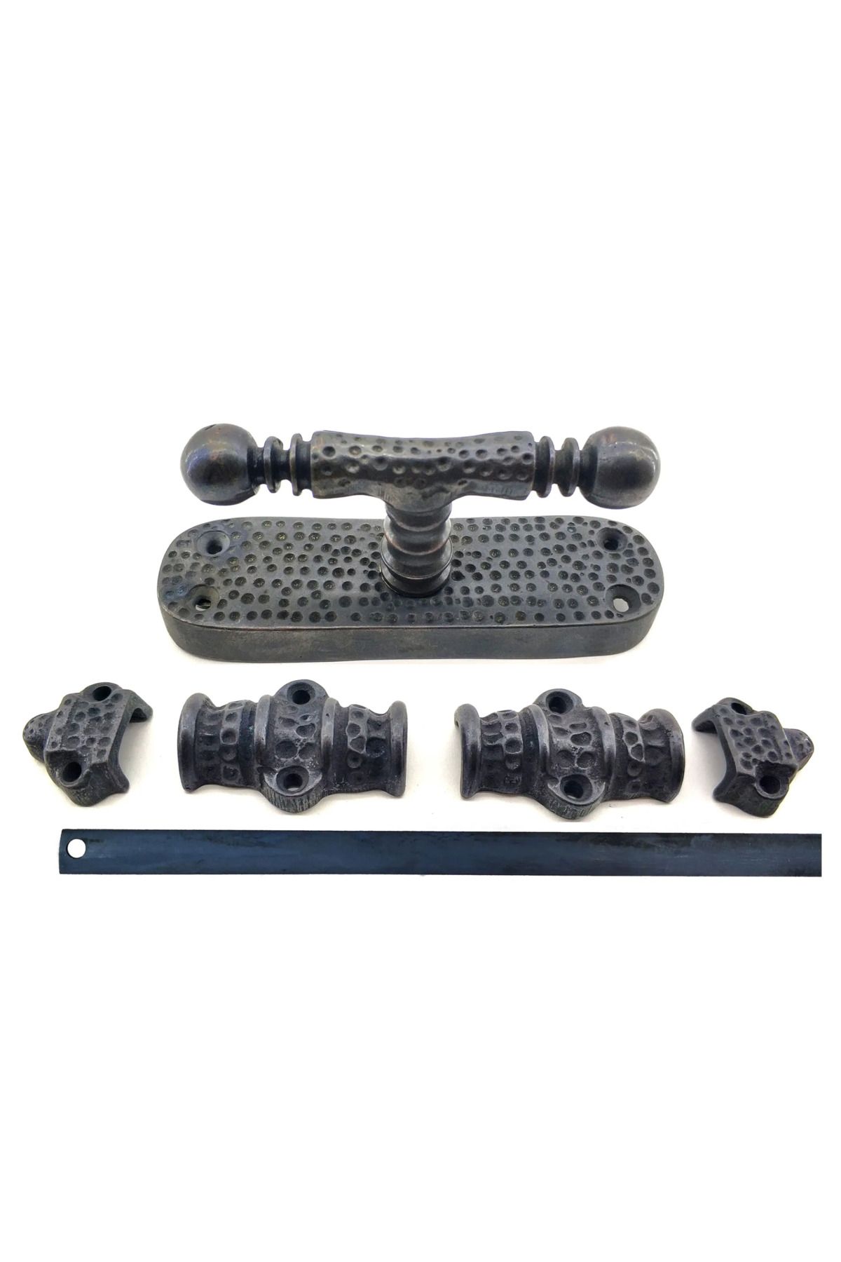 feifei Antika Tarz Dekoratif Pirinç Üstten İspanyolet - 133x40 Mm Oksit - AYS9323-5366