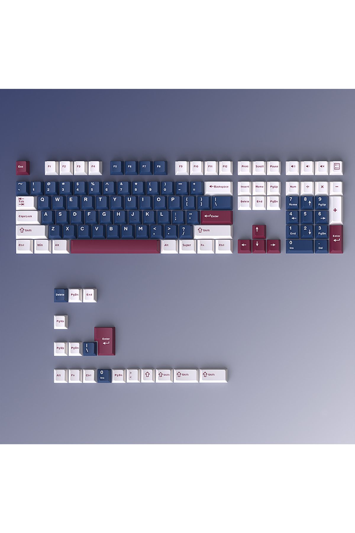 silabor Renkli Keycaps Tuş Takımı Mekanik Klavye Tuş Takımı