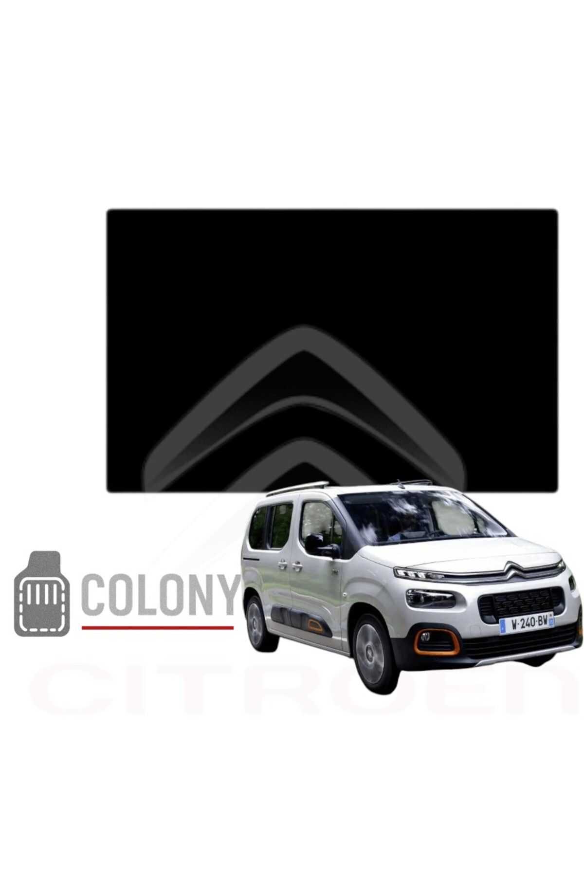 COLONY Citroën Berlingo 2018 - 2025 Hücreli Eva Oto Bagaj Paspası & Bagaj Havuzu Siyah