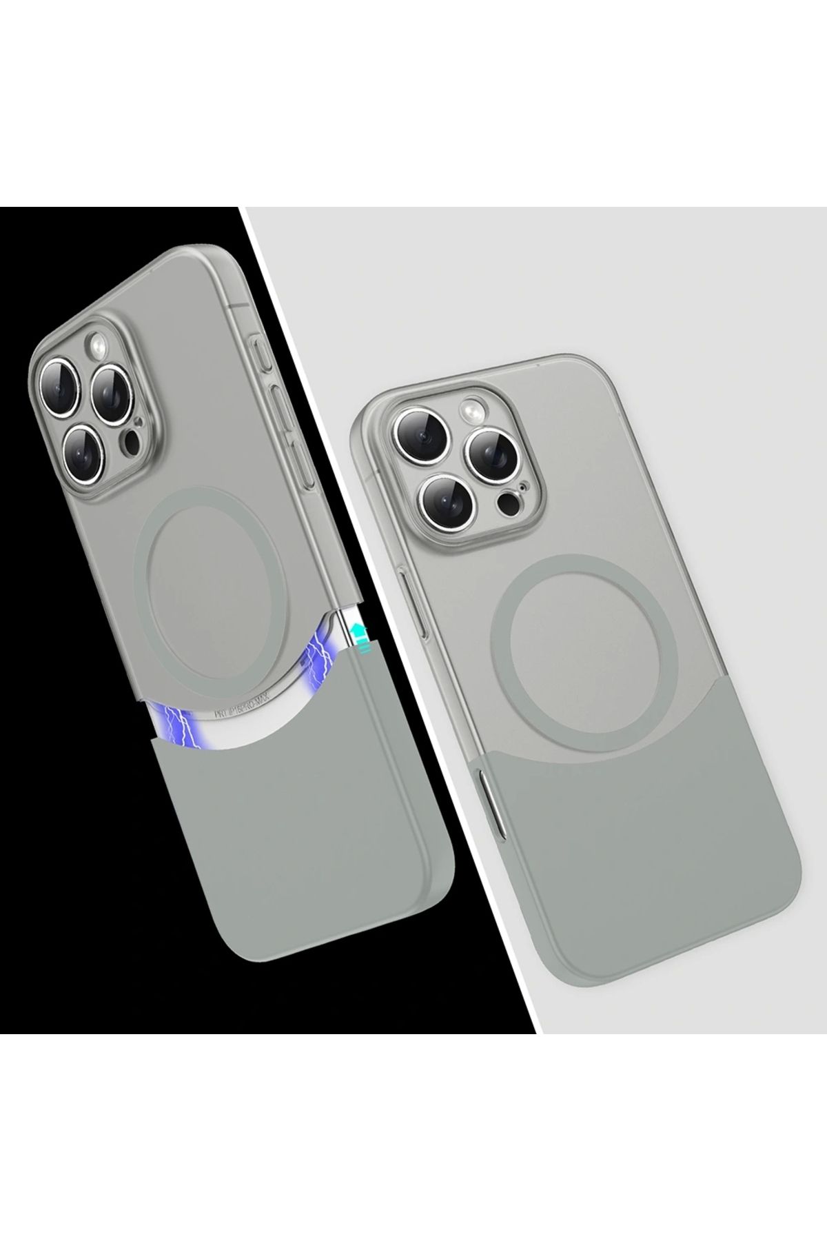 Redclick Apple iPhone 16 Pro Kılıf M-Safe Şarj Özellikli Mıknatıslı Redclick Duble Kapak