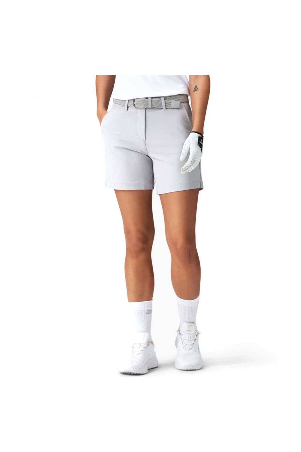 Macade Kadın Flex Golf Şortu Açık Gri WSO20211108