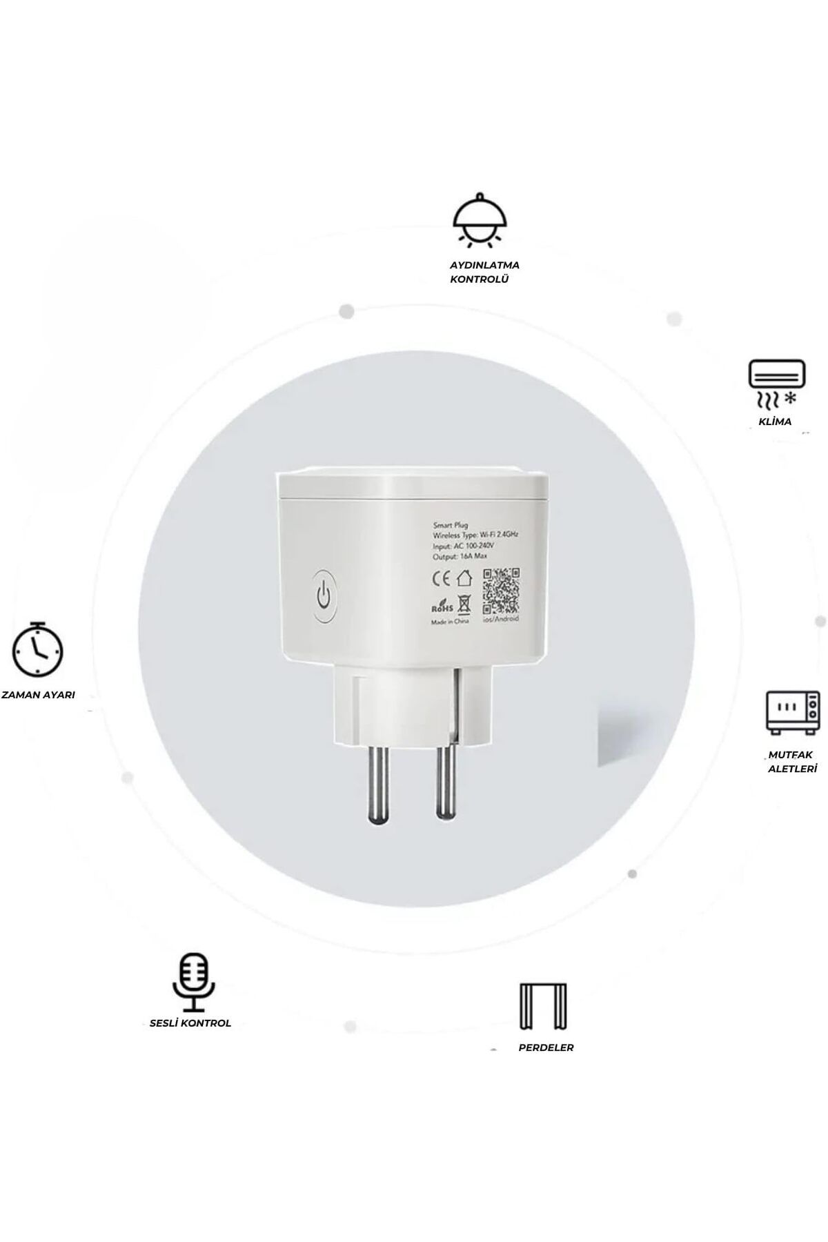 X-Level-Smart Socket, 16A 100-240V Current Protection, Wifi, with Mobile App, Energy Monitoring, Voice and Remote Control 2