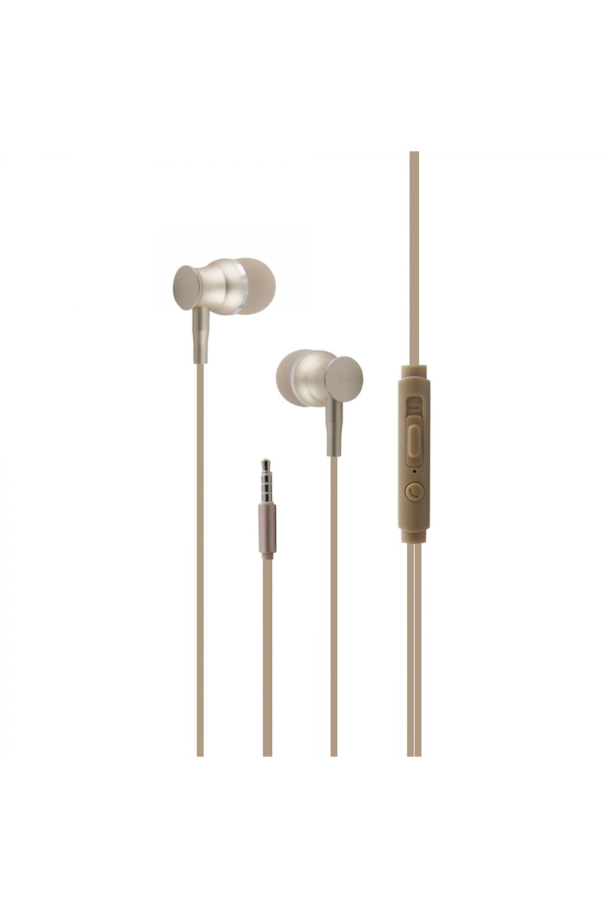 Nettech NT-39 3.5 Jack Girişli Kulak İçi Kulaklık (Gold)