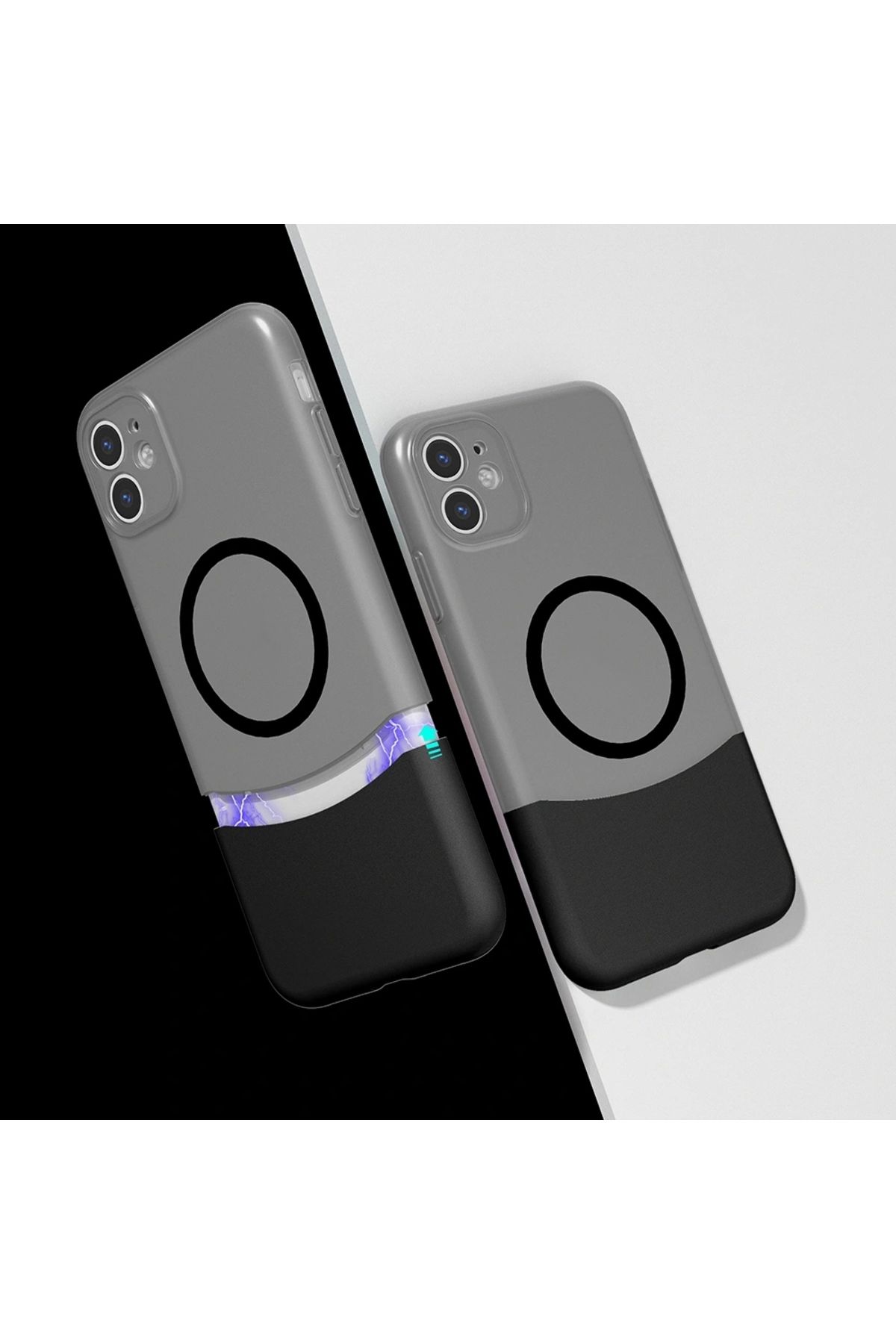 Redclick Apple iPhone 11 Kılıf M-Safe Şarj Özellikli Mıknatıslı Redclick Duble Kapak
