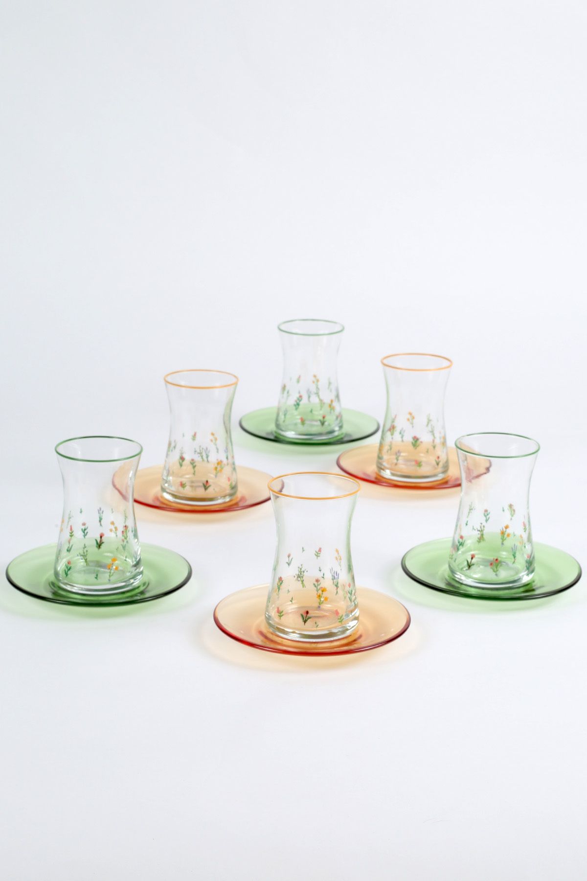 Rakle-Botanical 12 Piece Tea Set 170 Cc 2