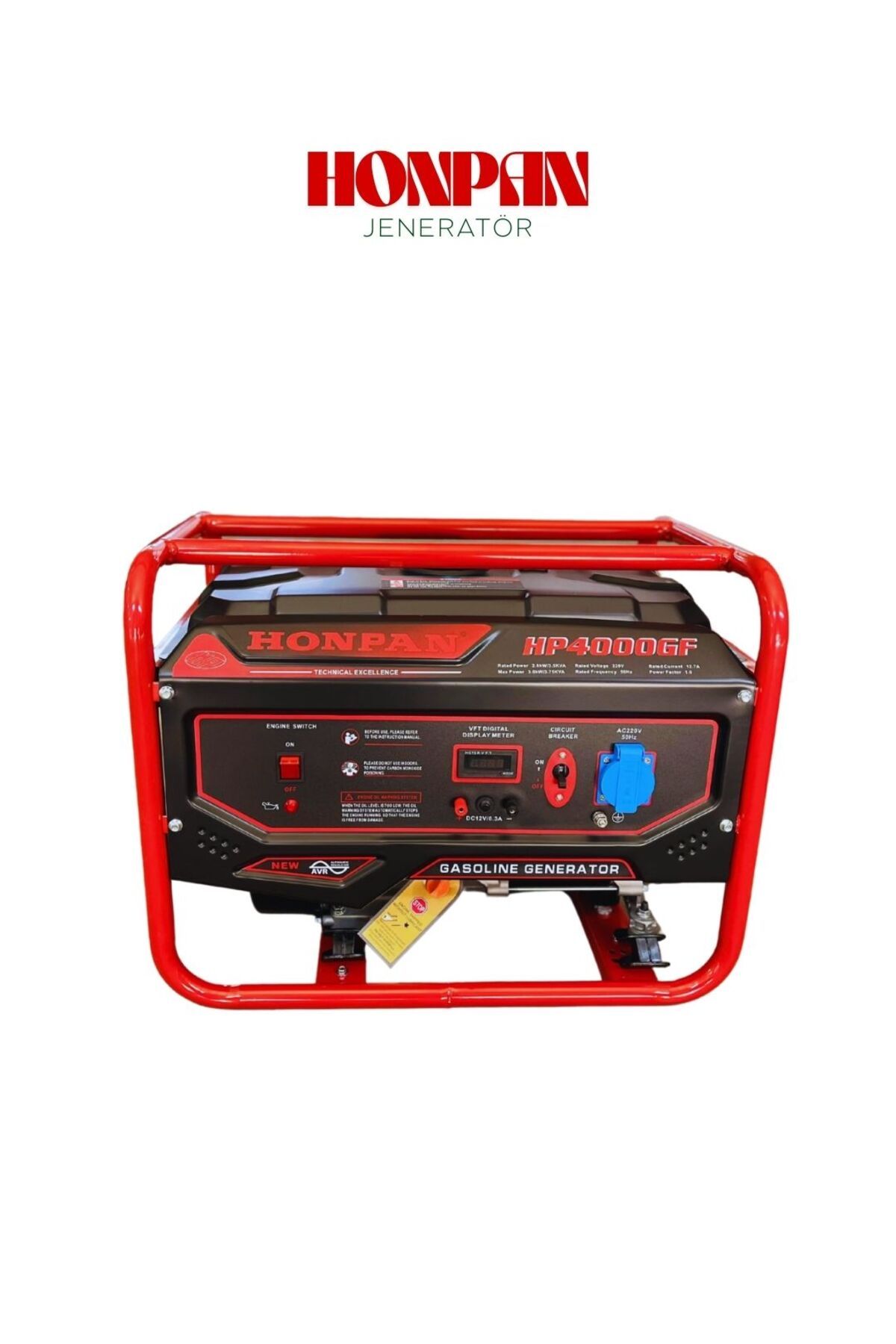 vep power HONPAN HP4000GF BENZİNLİ İPLİ JENERATÖR