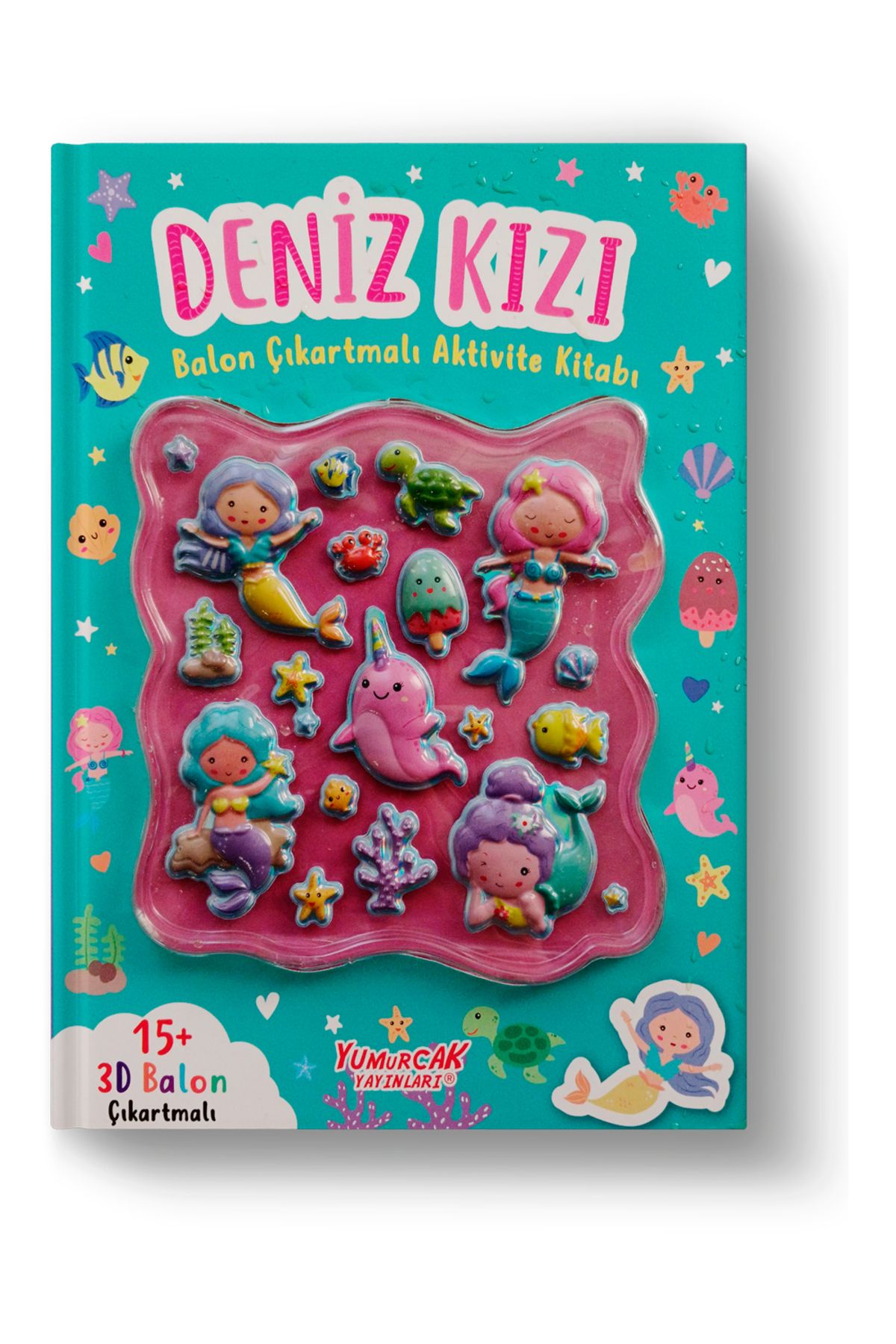 Yumurcak Yayınları Deniz Kızı Balon Çıkartmalı Aktivite Kitabı