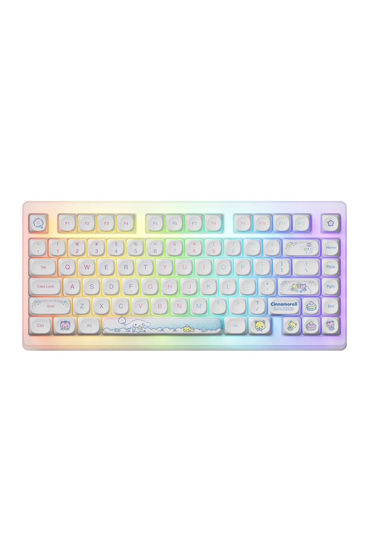 AKKO x Cinnamoroll ACR TOP75B V3 Piano Pro Switch RGB Kablosuz Hotswap Mekanik Gaming Klavye