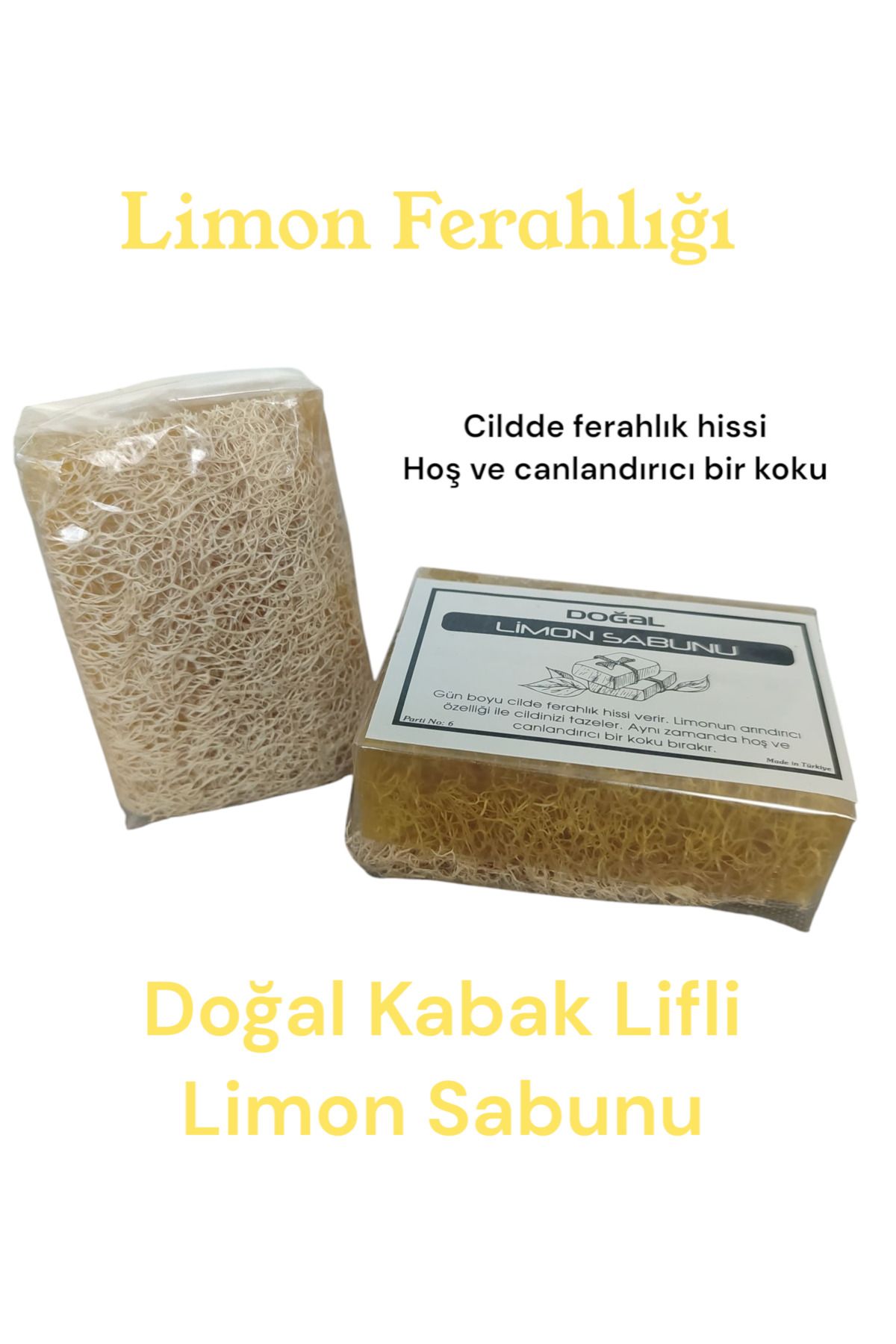 dnils Doğal Kabak Lifli Limon Sabunu