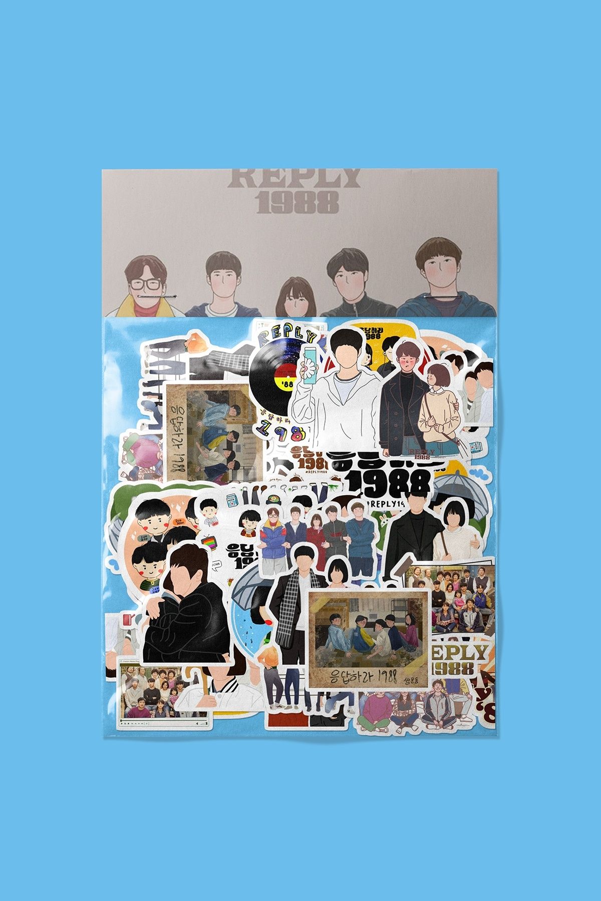 dadi ramba Reply 1988 Sticker paketi -Bullet Journal -Laptop Etiket Çıkartma