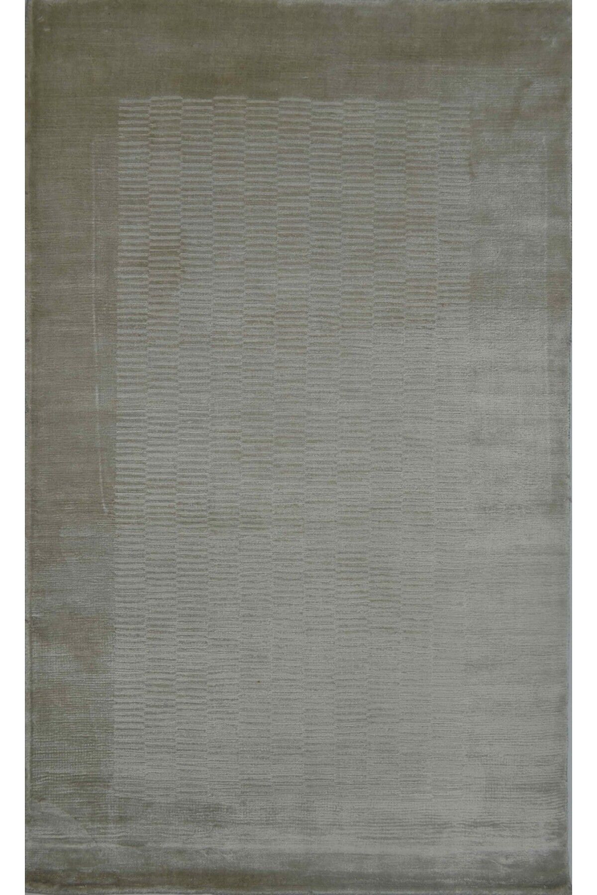Handmade Nüans Gümüş Renk İpek Görünümlü Viskoz Modern El Dokuma Halı 80x150 cm (1.2 m²)