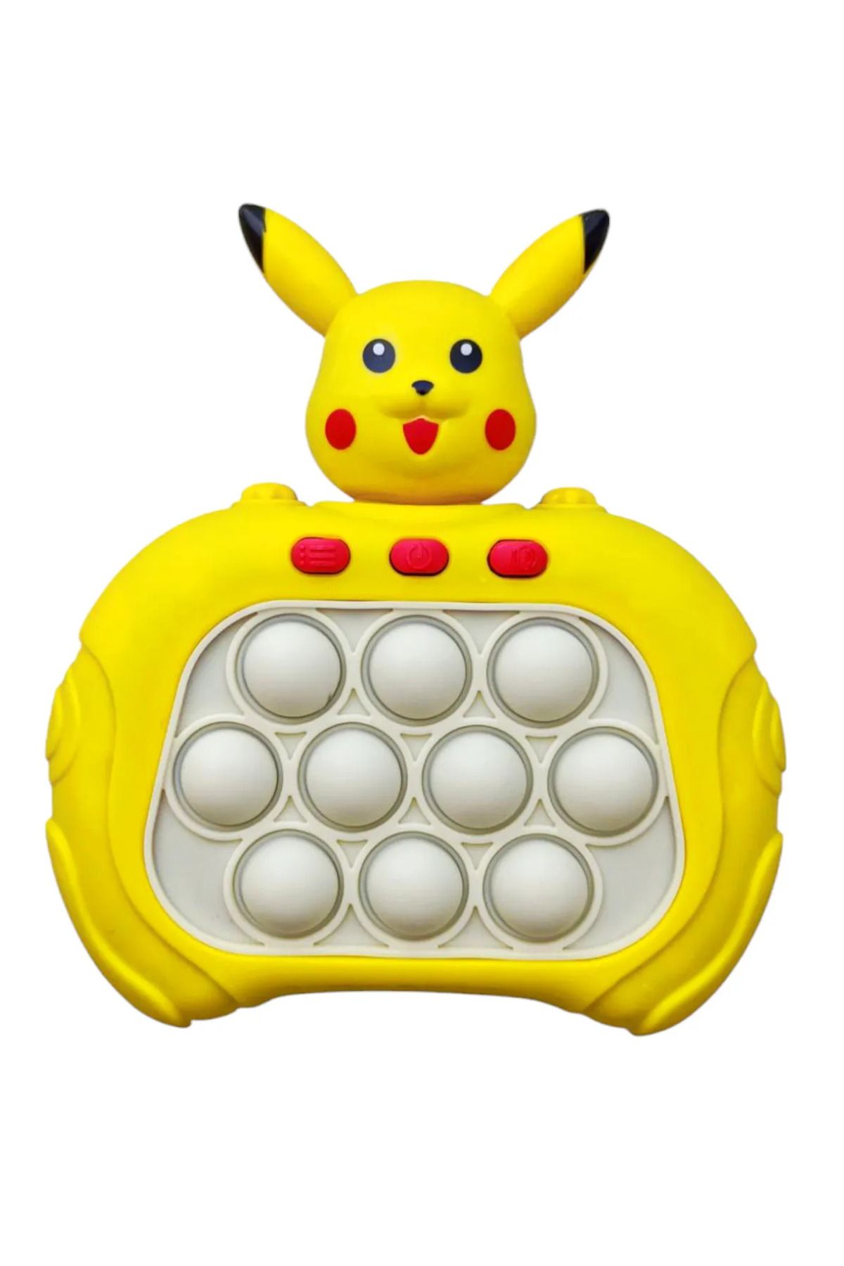 egemen oyuncak Işıklı Stres Giderici Popit Oyun Konsolu Pop It Oyuncak Pikachu Pikaçu