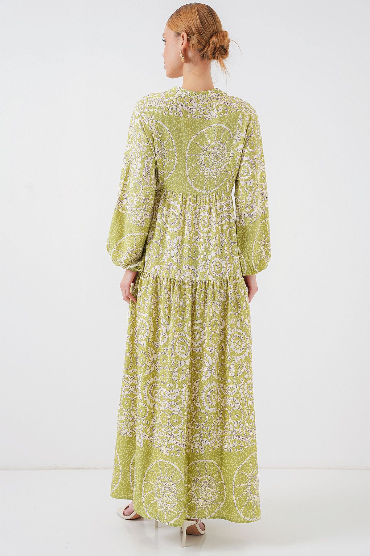 Bigdart-2423 Rochie hijab cu model autentic - verde 8 6