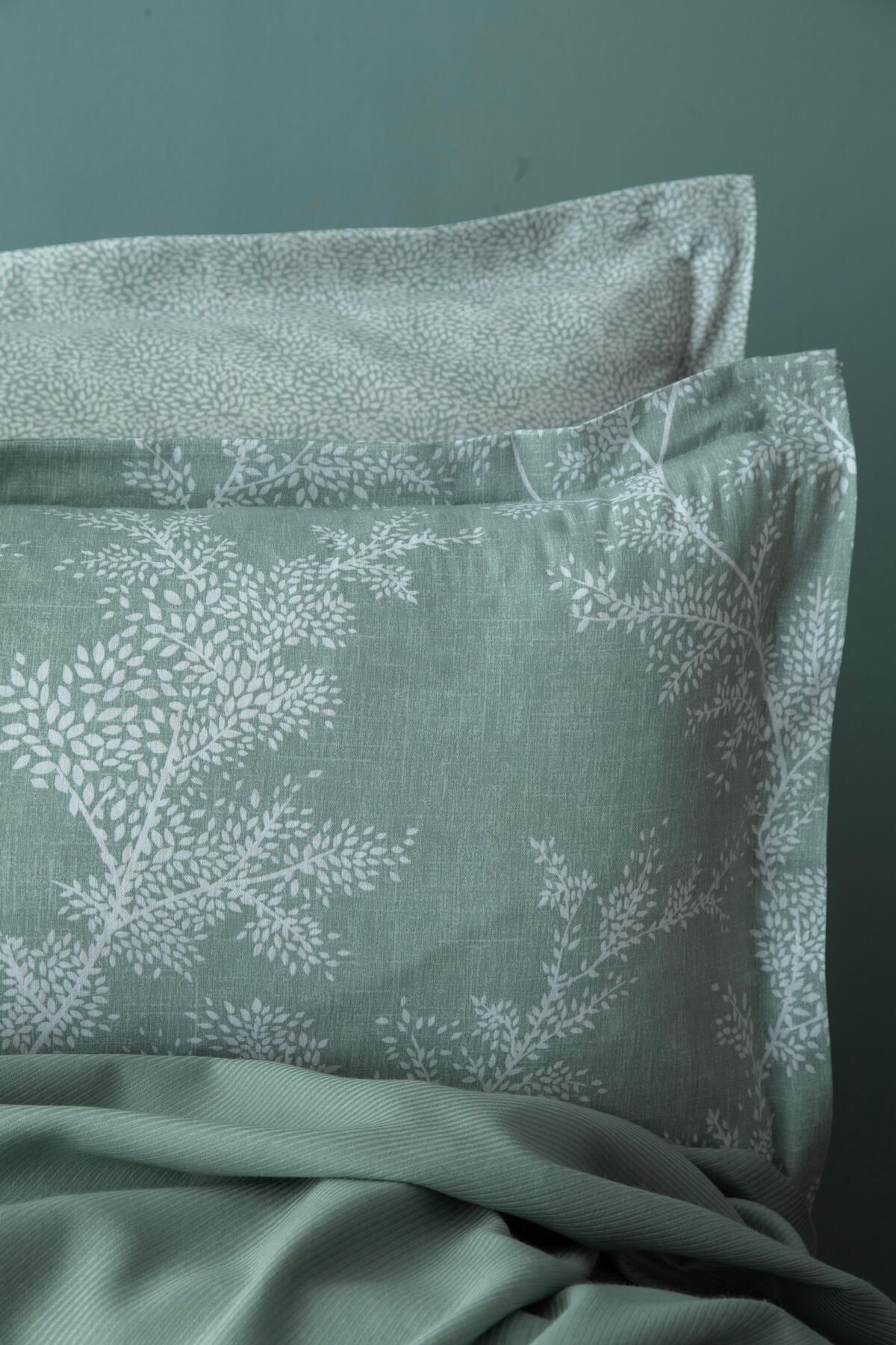 Apricitas HOME-Single Tanya Sage Duvet Cover Bamboo Pique Set 2
