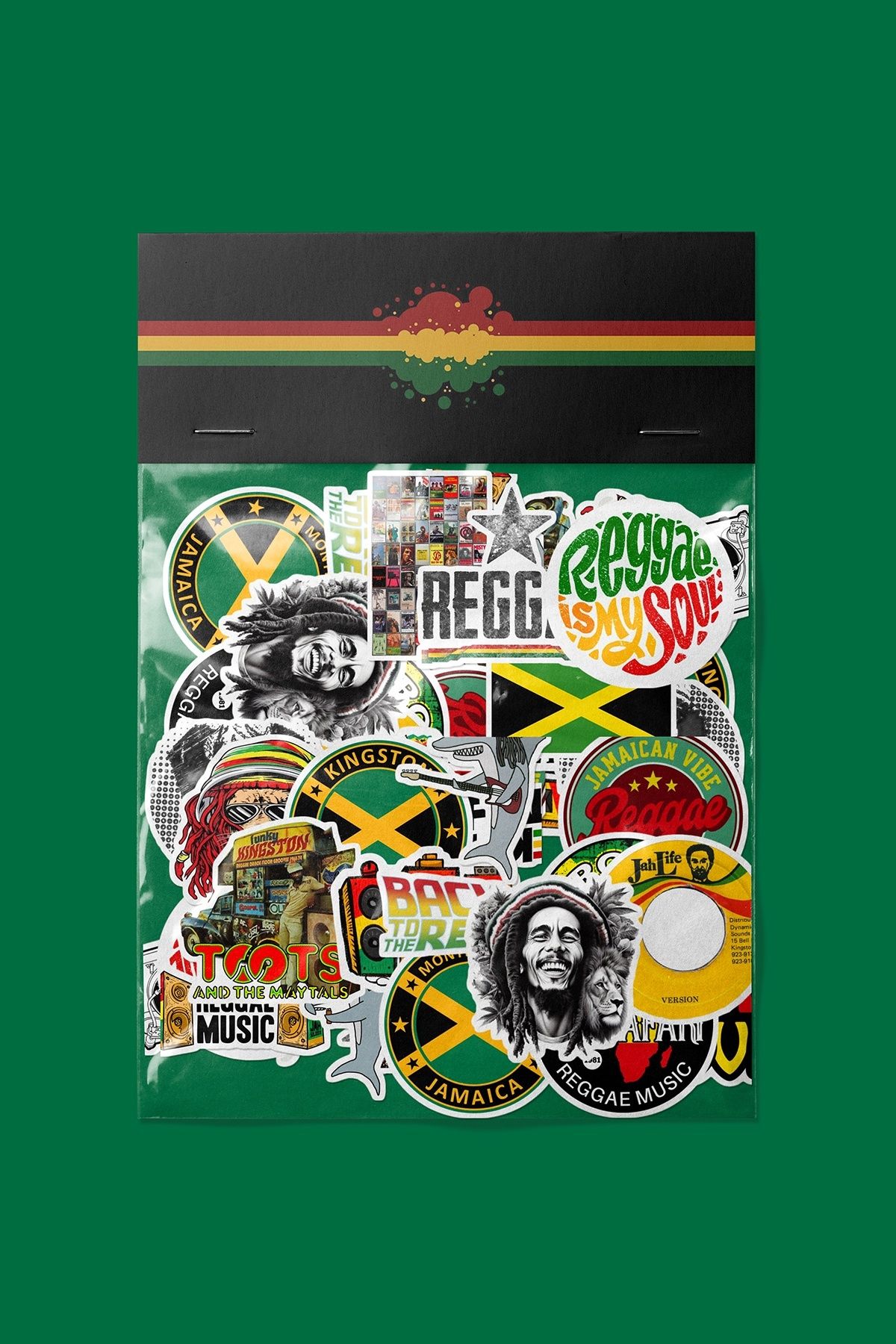 dadi ramba Reggae Sticker paketi -Bullet Journal -Laptop Etiket Çıkartma