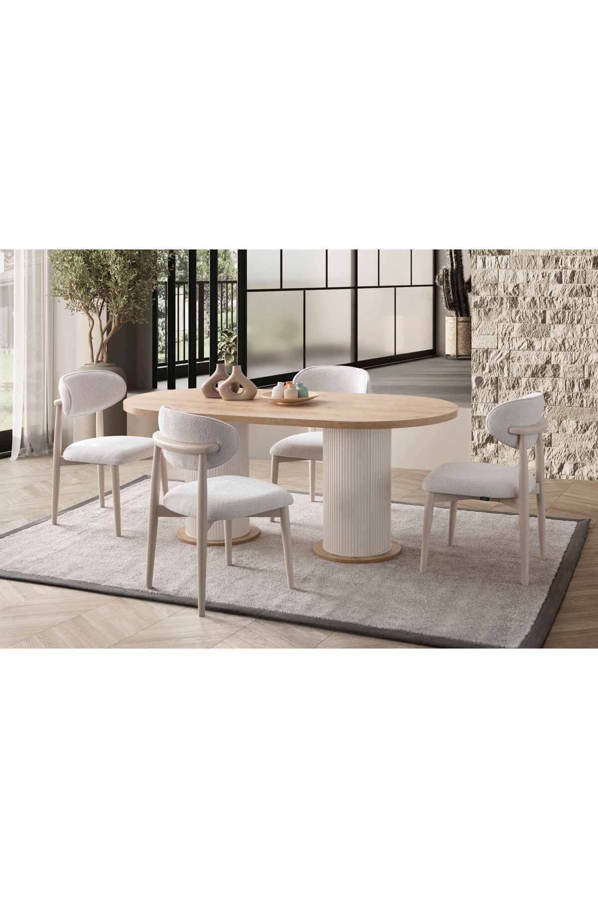 Home MİNİMA YEMEK MASASI TAKIMI 6 KİŞİLİK TAKIM
