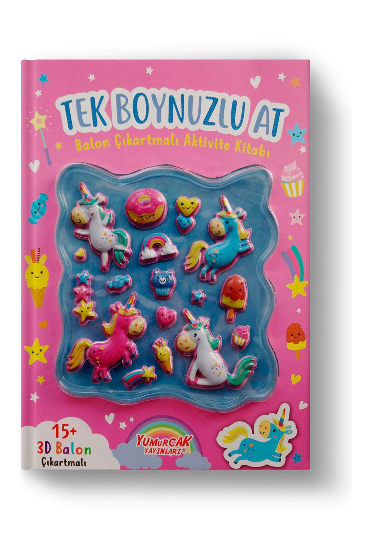 Yumurcak Yayınları Tek Boynuzlu At Balon Çıkartmalı Aktivite Kitabı