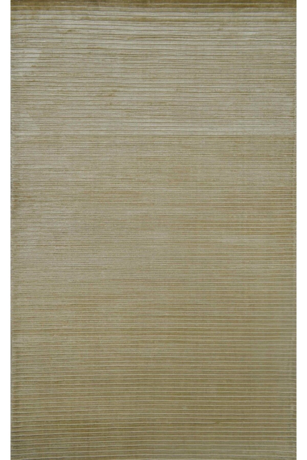Handmade Nüans Bej Renk İpek Görünümlü Viskoz Modern Çizgili El Dokuma Halı 80x150 cm (1.2 m²)
