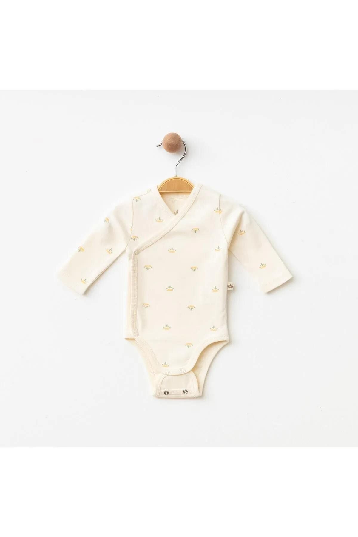 ESLENZA Organik Unisex Bebek Bady Zıbın - Desenli