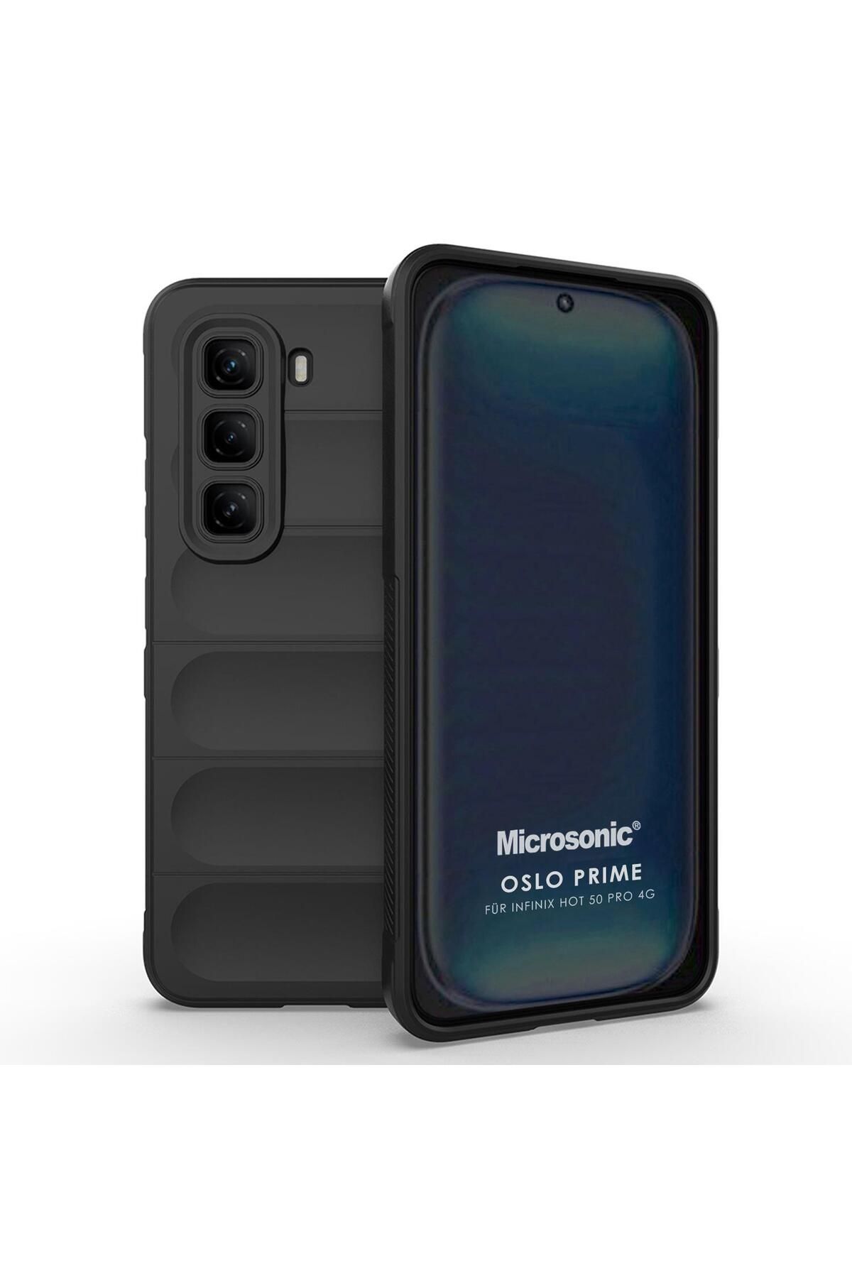 Microsonic Infinix Hot 50 Pro 4G Kılıf Oslo Prime Siyah