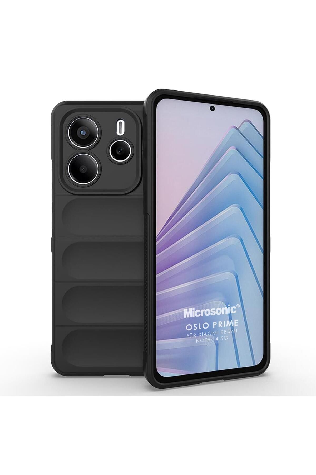 Microsonic Xiaomi Redmi Note 14 4G Kılıf Oslo Prime Siyah