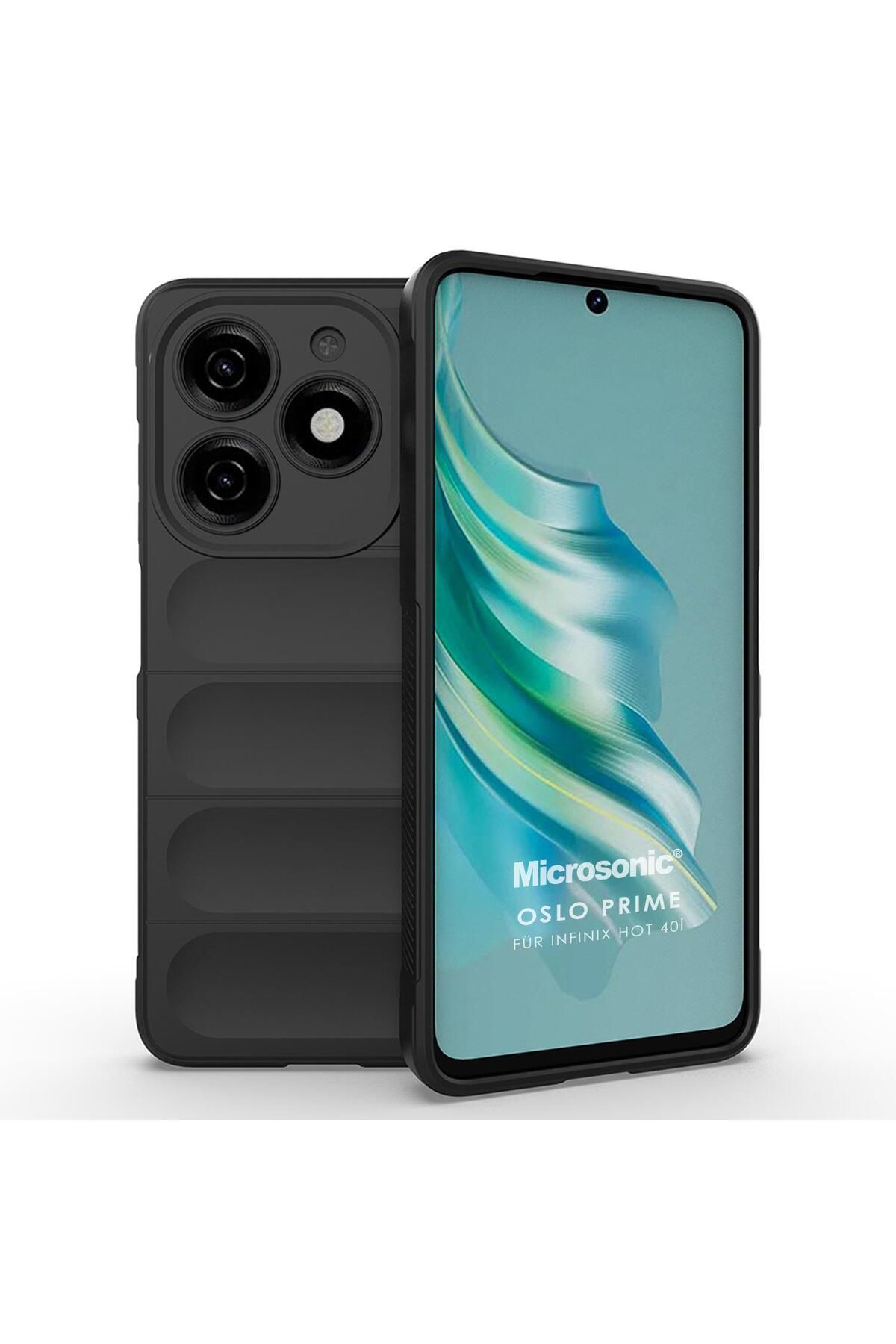 Microsonic Infinix Hot 40i Kılıf Oslo Prime Siyah