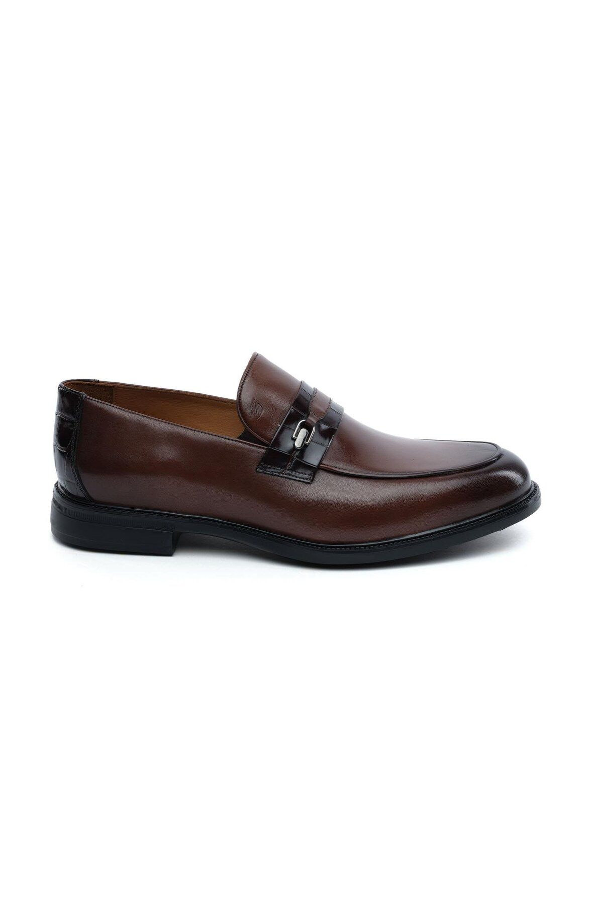 Greyder 64705 Kahverengi Hakiki Deri Loafer Ayakkabı