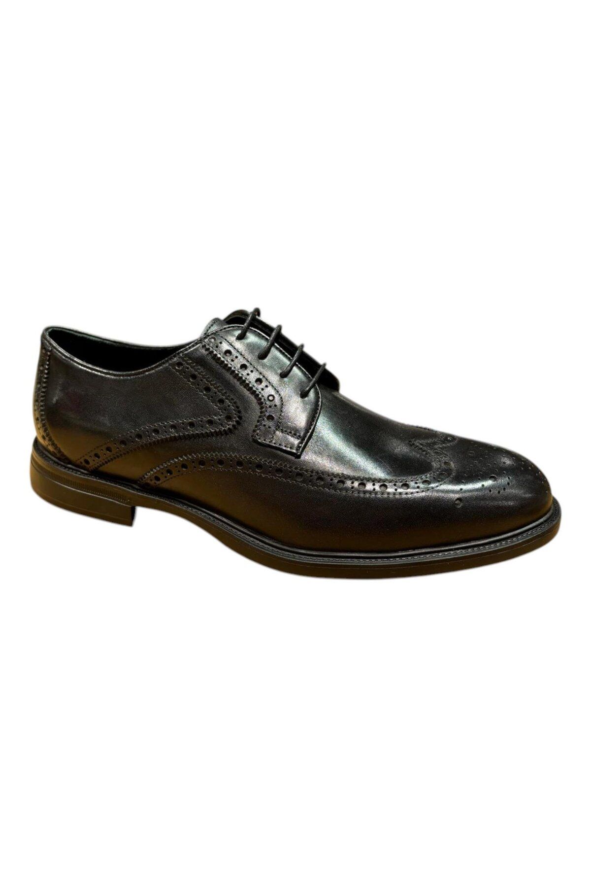 Greyder 64699 Siyah Hakiki Deri Erkek Loafer Ayakkabı