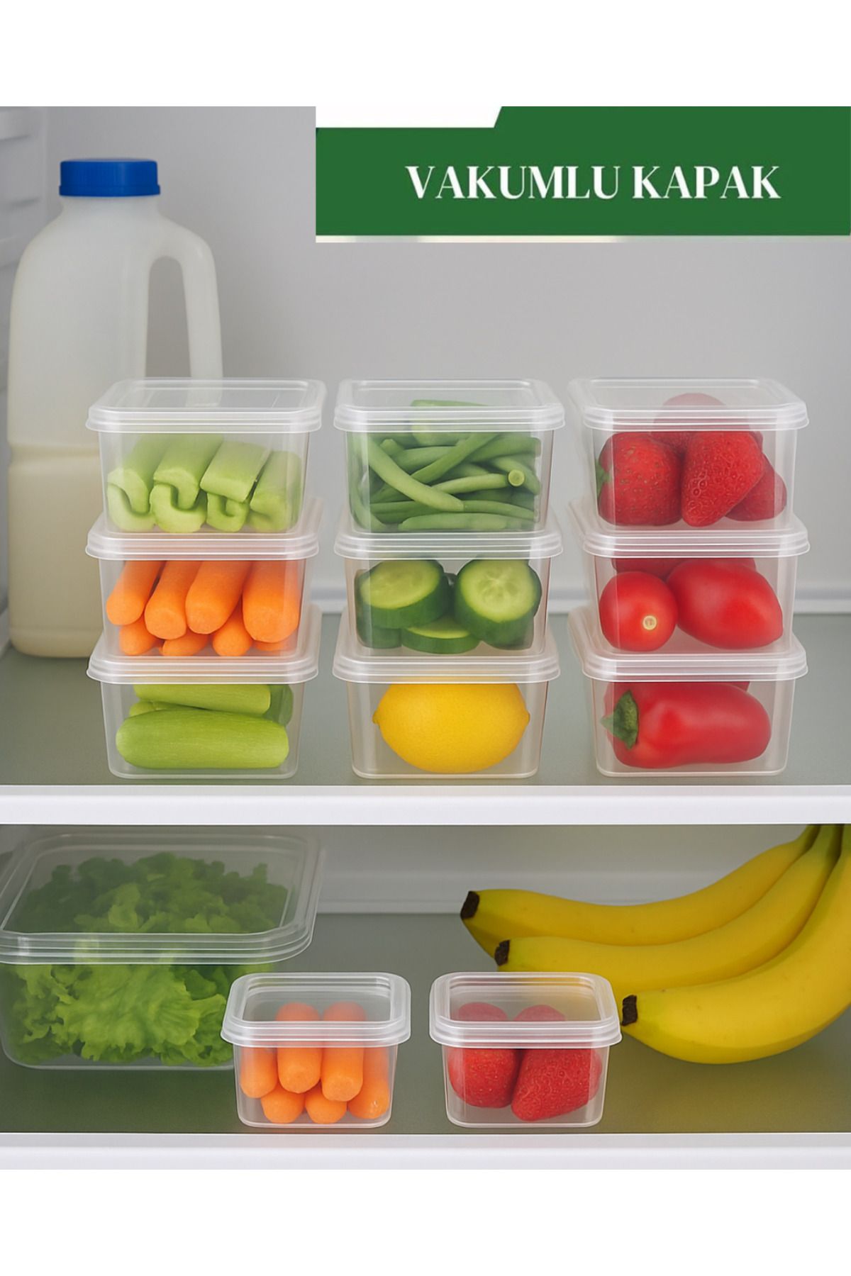 ALPY E TRADE-🌟 Set of 10 (500 ml) Square Freezer Compatible Self-Covered Storage Containers 🌟 3
