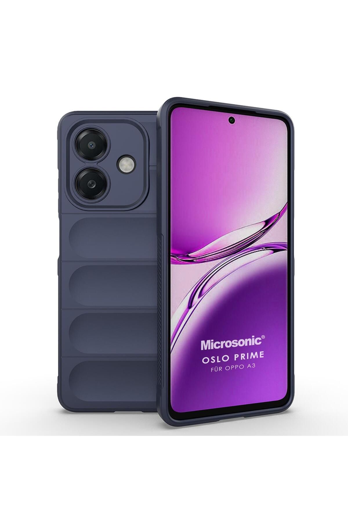 Microsonic Oppo A3 Kılıf Oslo Prime Lacivert