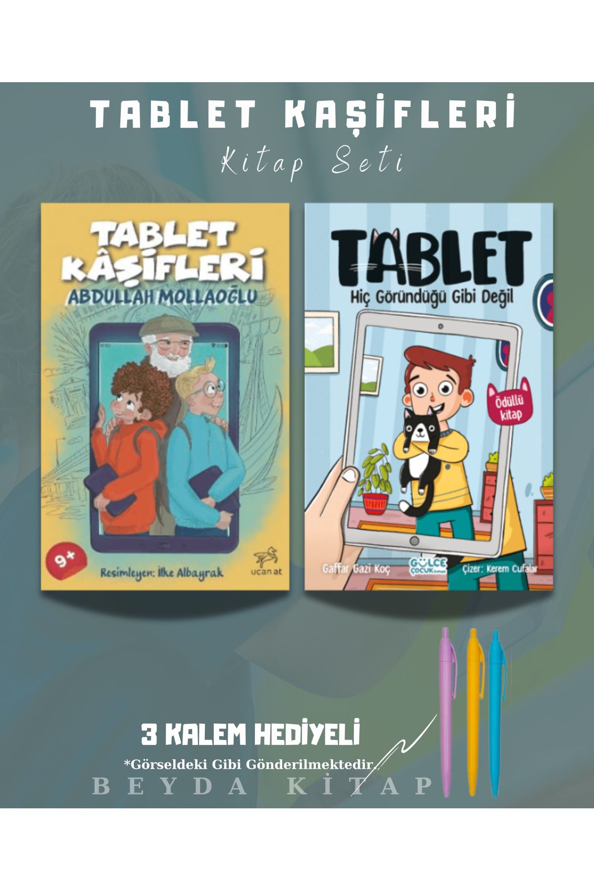 Bilge Kültür Sanat Tablet Kaşifleri - Tablet Hiç Göründüğü Gibi Değil - Abdullah Mollaoğlu - Kalem Hediyeli