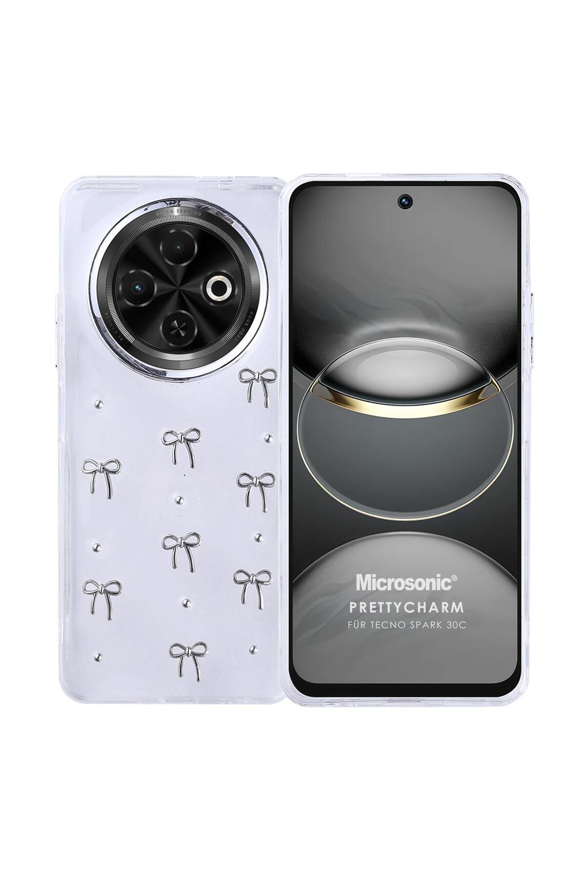 Microsonic TECNO Spark 30C 4G Kılıf PrettyCharm Bow