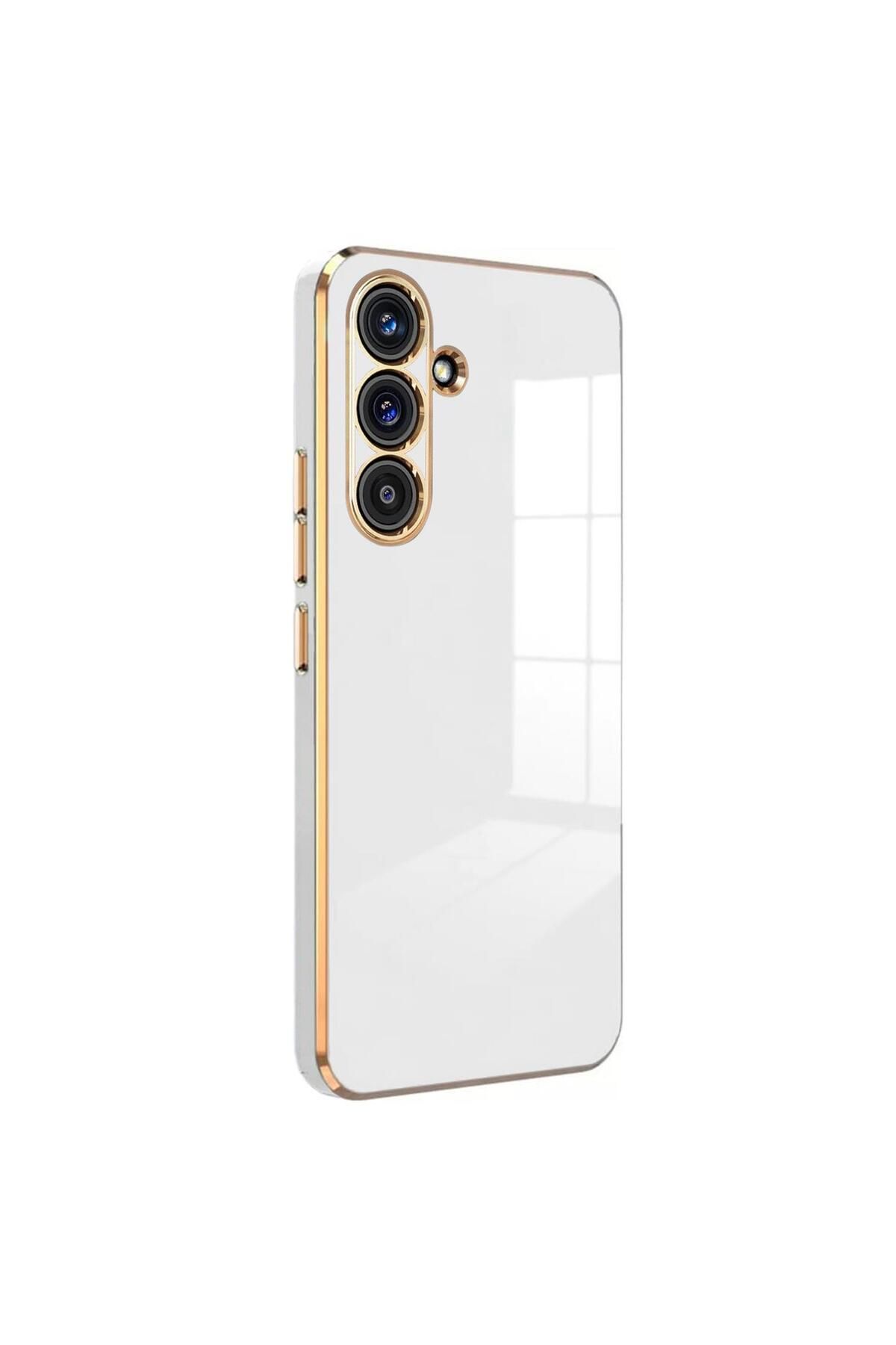 Microsonic Samsung Galaxy A56 Kılıf Olive Plated Beyaz