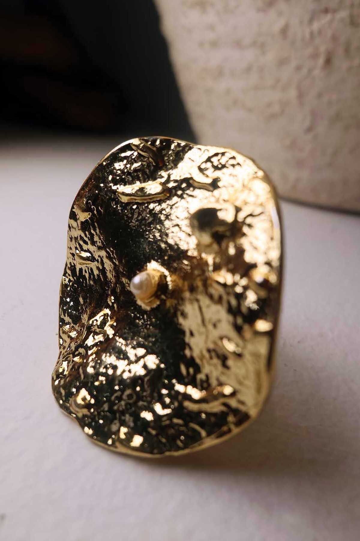 BYP Atelier Göktaşı Yüzük Gold