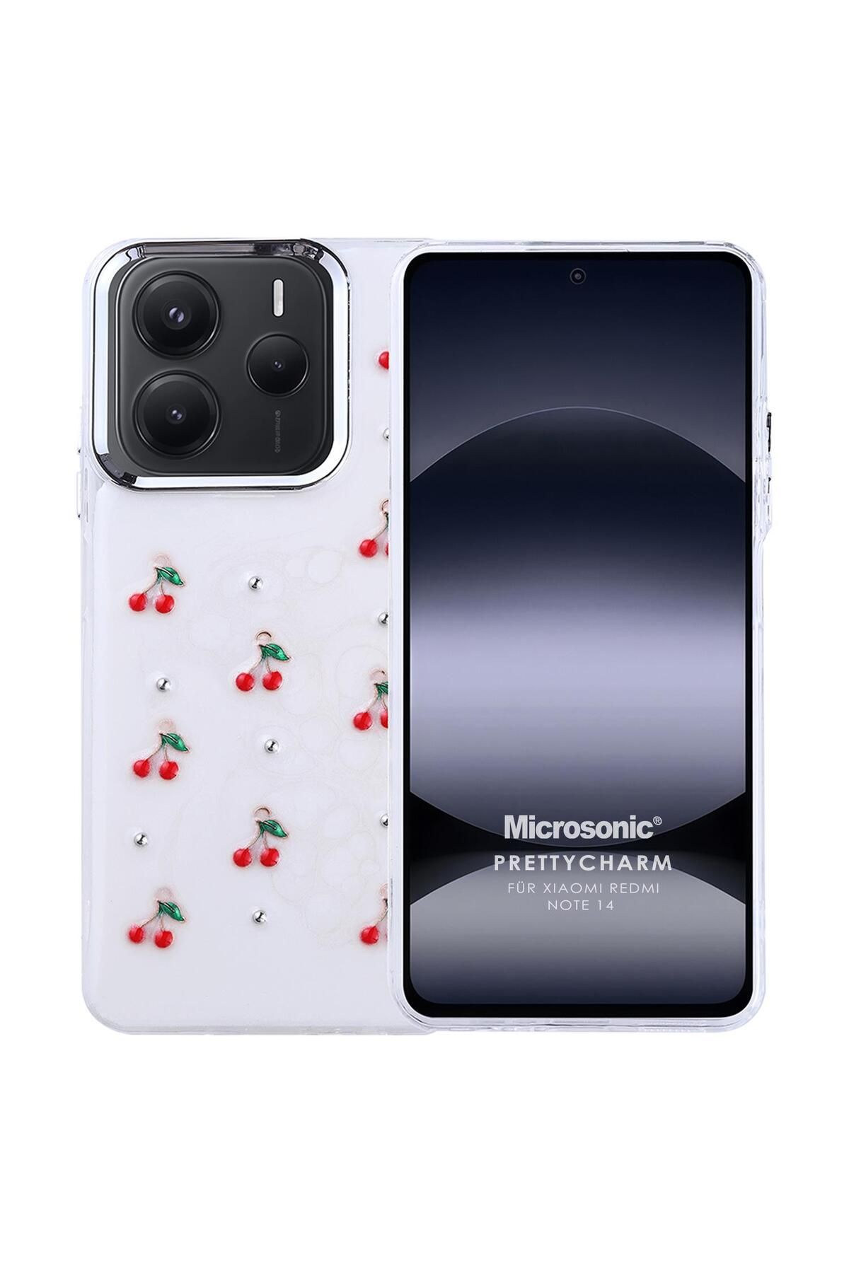 Microsonic Xiaomi Redmi Note 14 4G Kılıf PrettyCharm Cherry