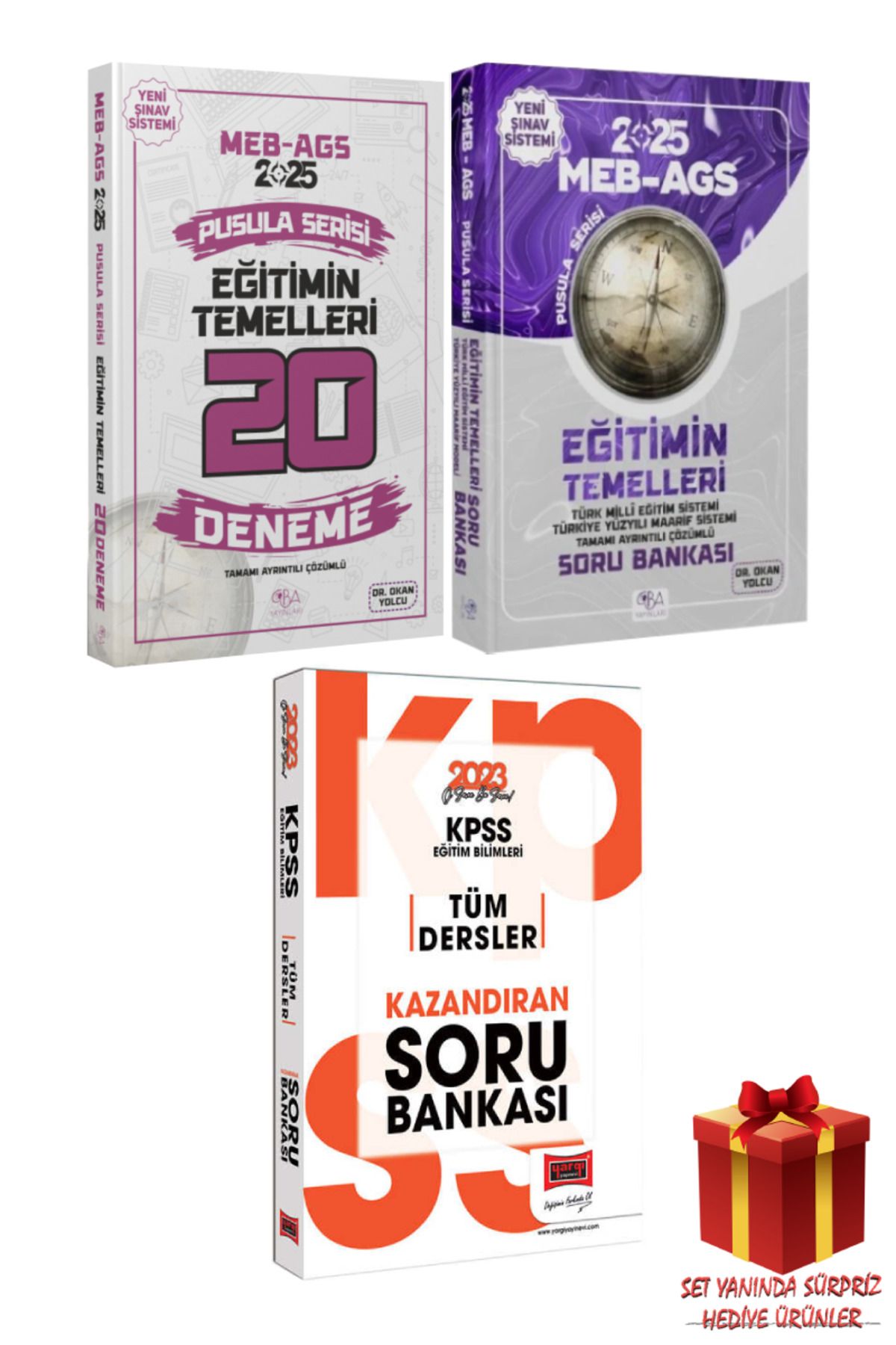 CBA Akademi MEB AGS Pusula Serisi Eğitimin Temelleri 20 Deneme+ Soru Bankası+ Eğitim Bilimleri Soru Bankası